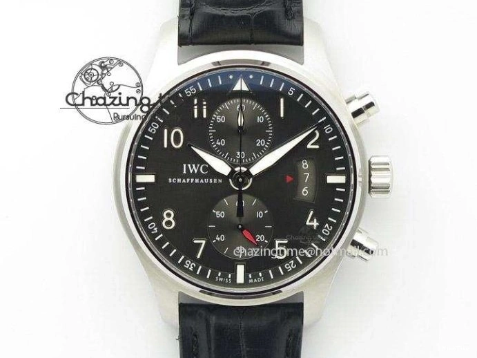 MIROTIME 0219 HighQuality Pilot Chrono 377714 “Le Petit Prince” ZF Best Edition Blue Dial On Brown Leather Strap A 7309